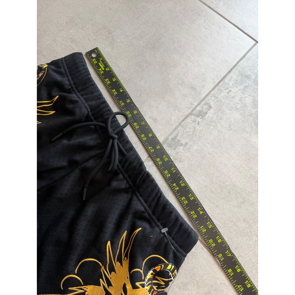 NWT Ed Hardy Mens Black Mesh Tattoo Tiger Eagle Graphic Shorts EHM8004-2 Small - Picture 5 of 9